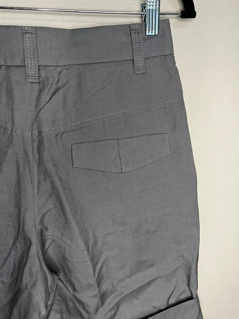 Brunello Cucinelli Cotton Silk‎ Pleated High Rise Luxury Tailored Gray Shorts